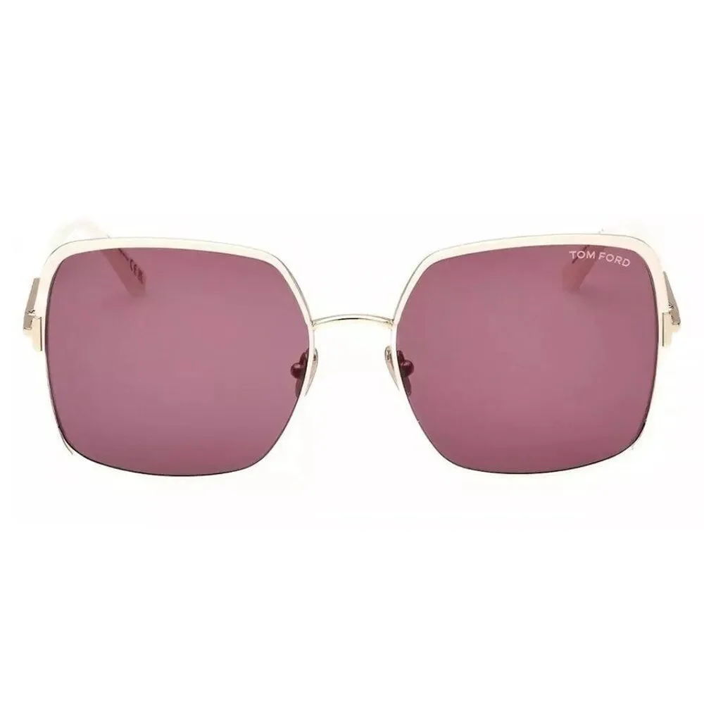 New Authentic Tom Ford Brianna FT100615 327-60 Butterfly Sunglasses